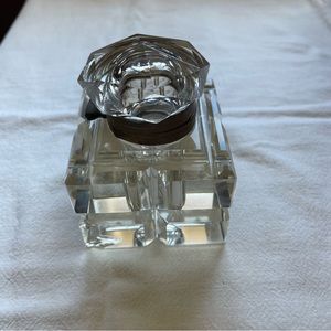 Vintage cut glass inkwell